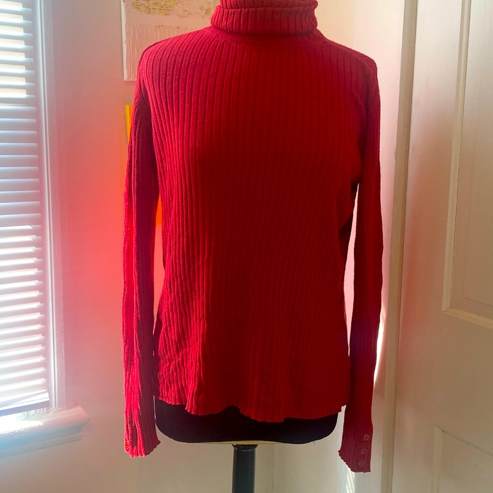 Charter Club Red Turtleneck XLarge